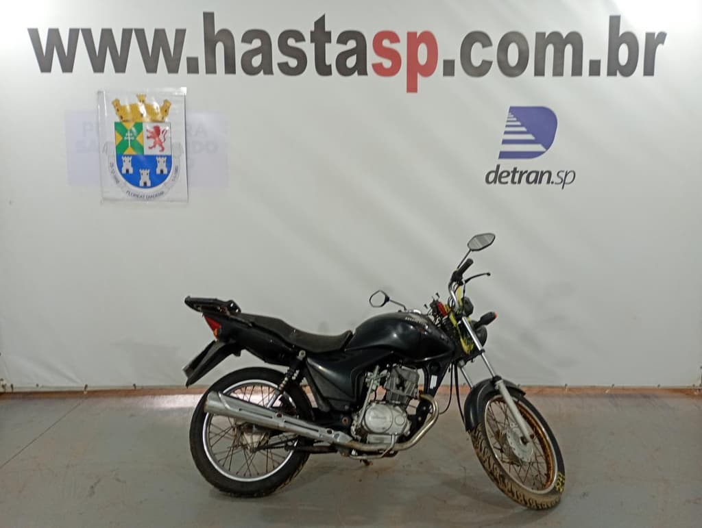 HONDA CG 125 FAN KS 2012 2013 PRETA — foto do lote