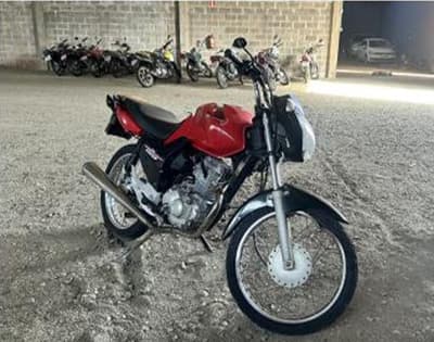 SUCATA - HONDA/CG 160 START; ANO DE FABRICAÇÃO:2020; COR: VERMELHA; PLACA/UF: FQH6B79/SP; — foto do lote