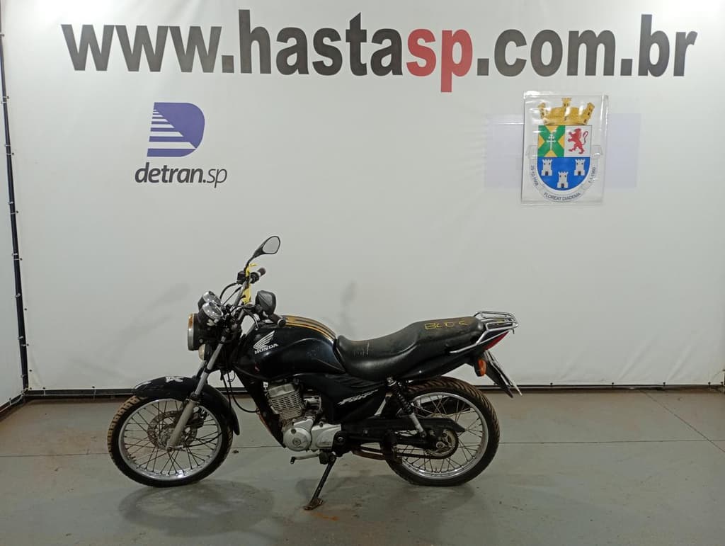 HONDA CG 125 FAN KS 2009 2010 PRETA — foto do lote