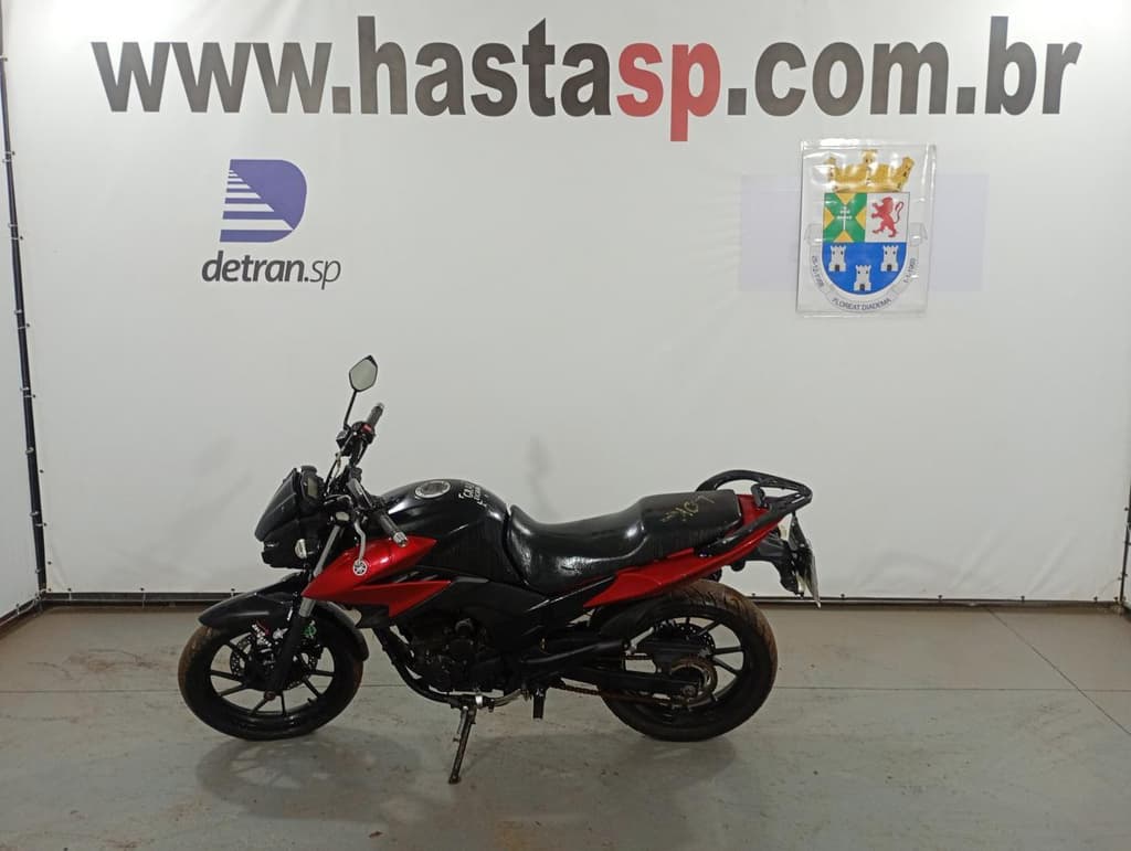 YAMAHA FAZER YS250 2010 2011 VERMELHA — foto do lote