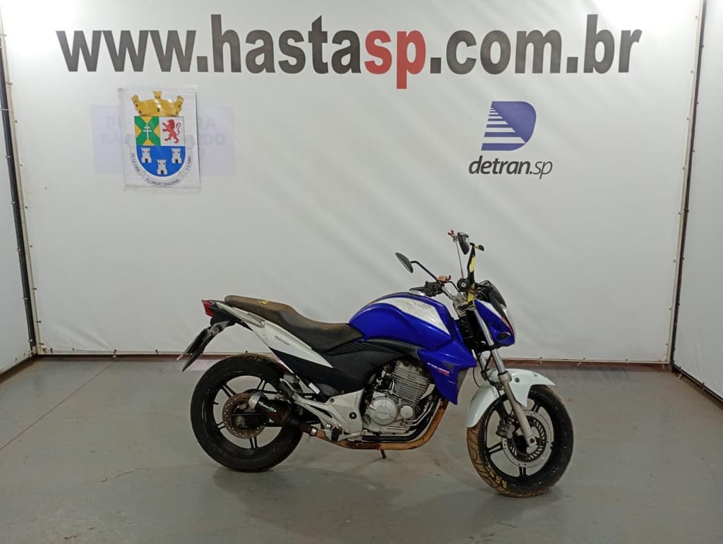 HONDA CB 300R 2013 2014 AZUL — foto do lote
