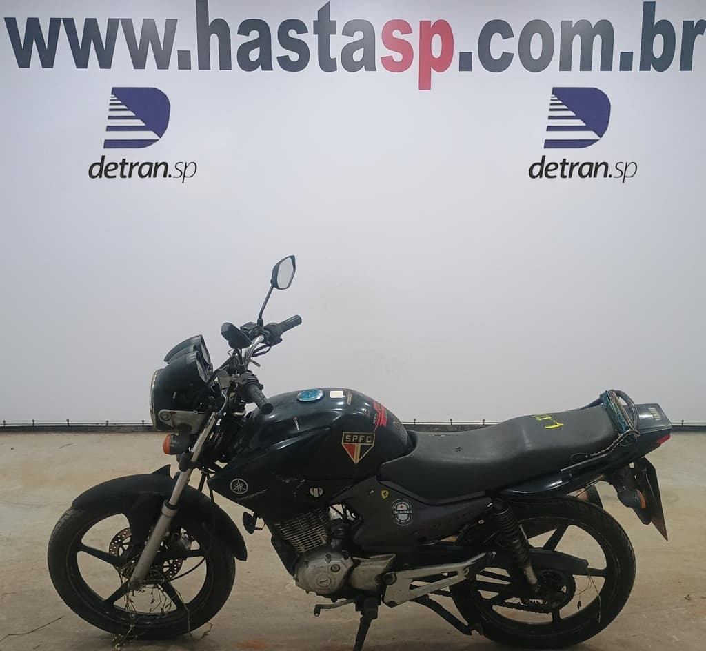 YAMAHA FACTOR YBR125 ED 2008 2009 PRETA — foto do lote