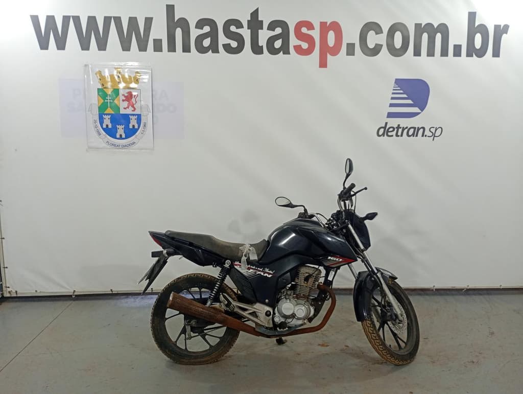 HONDA CG 160 FAN 2019 2019 PRETA — foto do lote