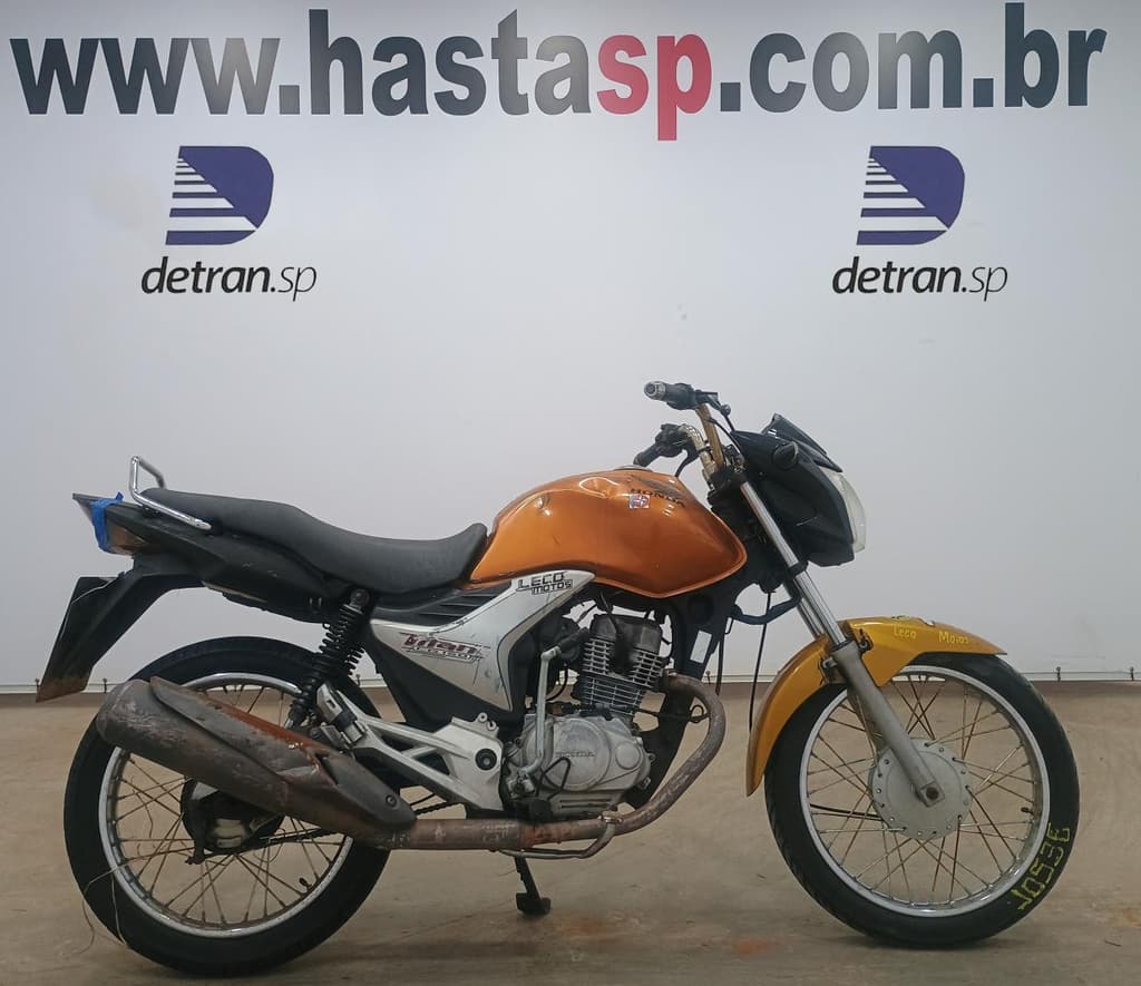 HONDA CG150 TITAN MIX KS 2009 2010 LARANJA — foto do lote